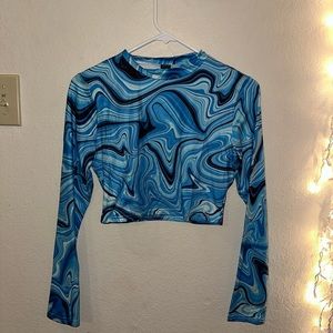 Patterned Crop Top